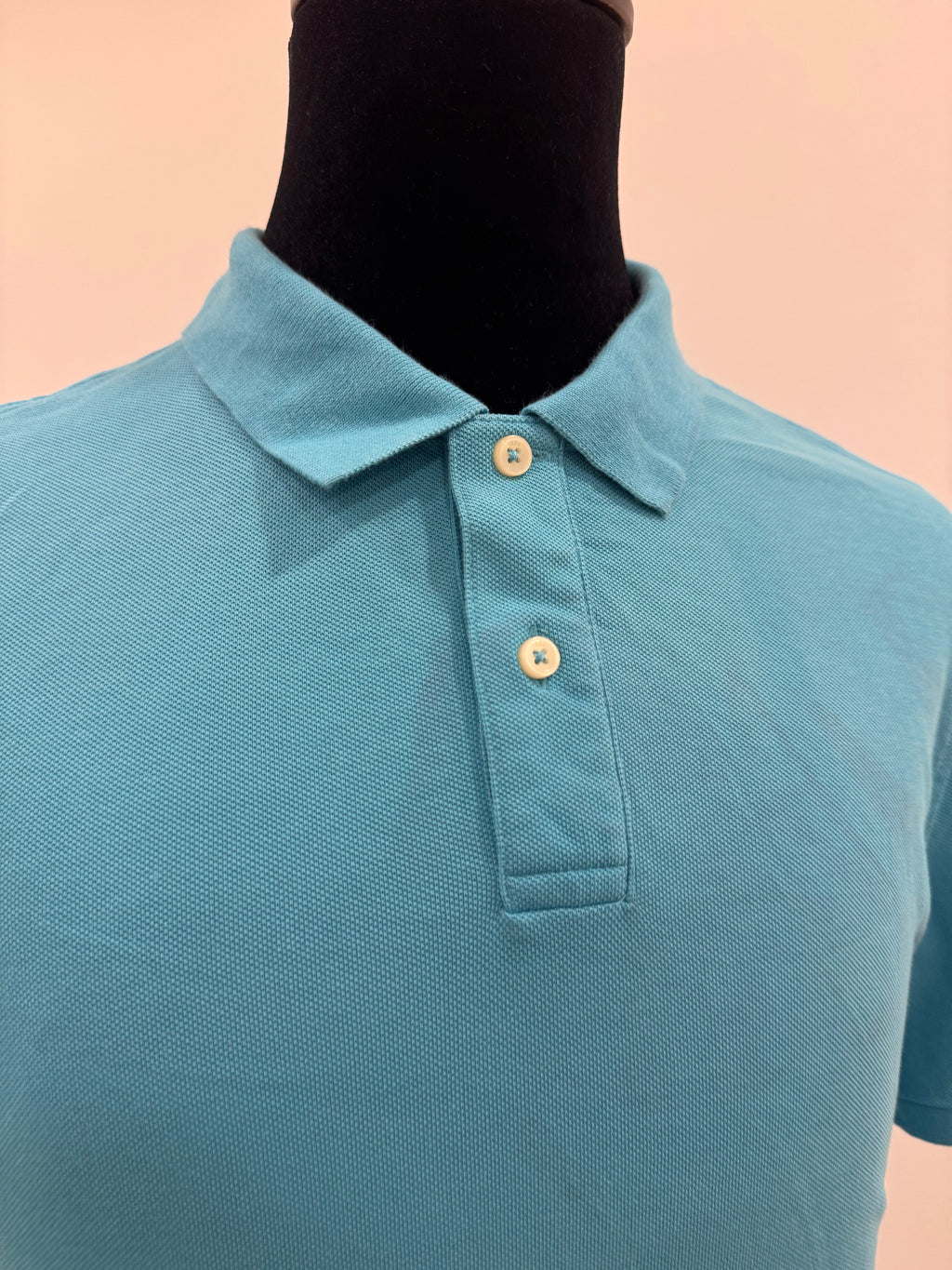M&S LIGHT BLUE POLO T SHIRT