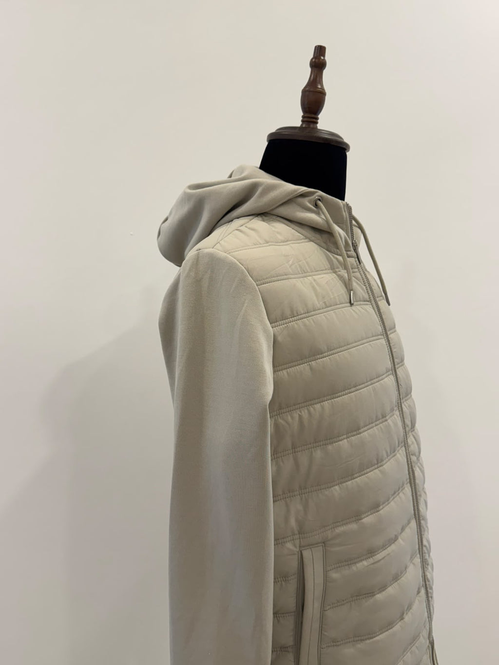 AUTOGRAPH BEIGE HOODED ZIP UP JACKET