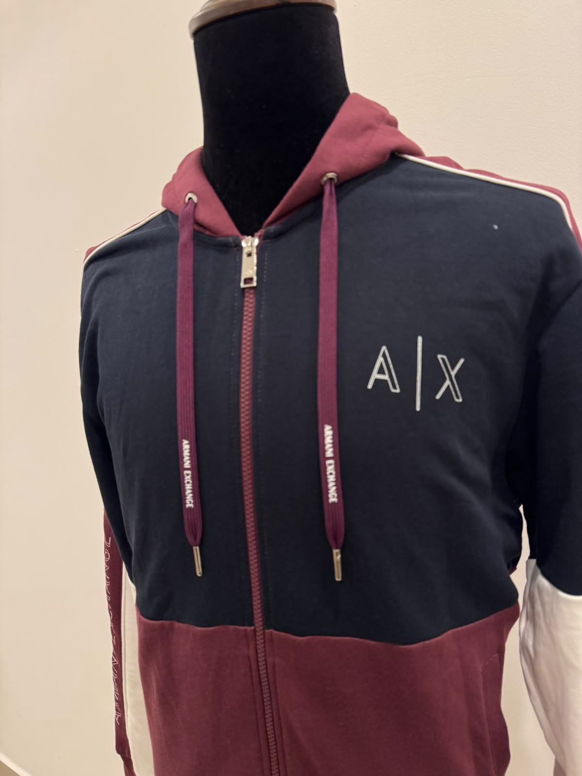 ARMANI EXCHANGE FULL ZIP UP HOODIE