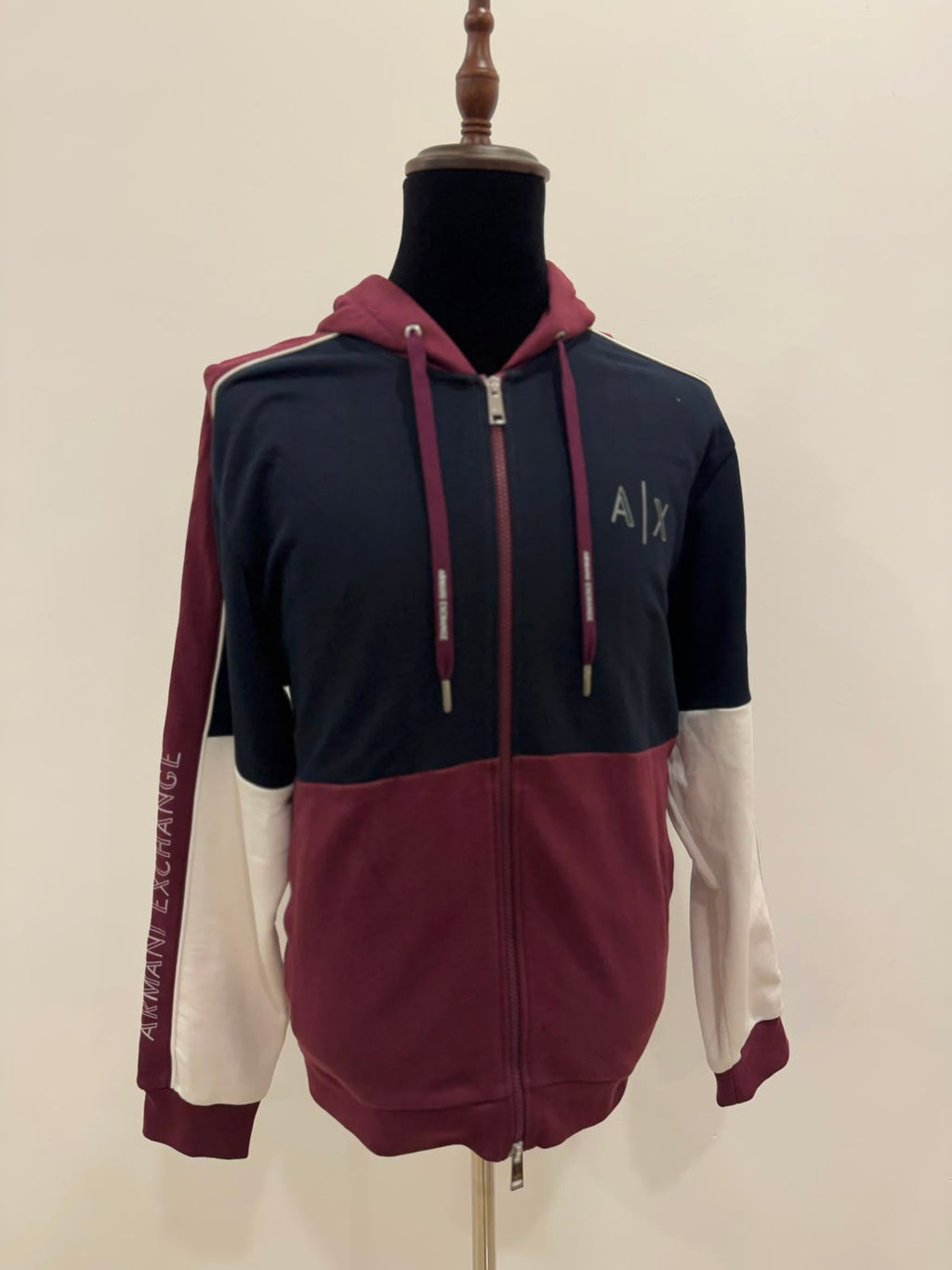 ARMANI EXCHANGE FULL ZIP UP HOODIE