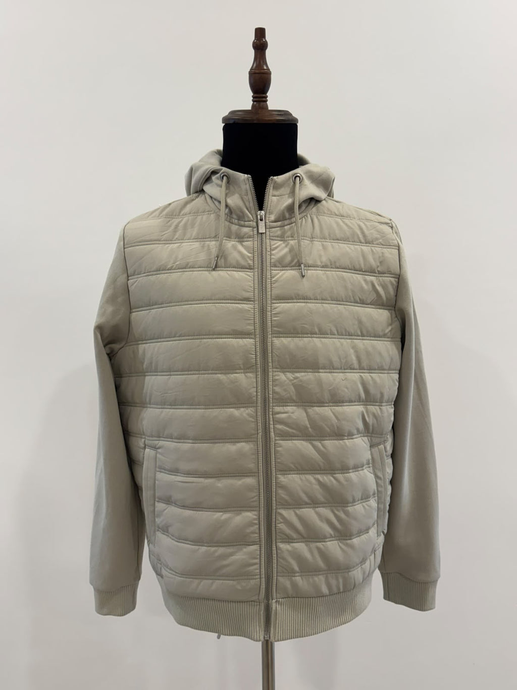 AUTOGRAPH BEIGE HOODED ZIP UP JACKET