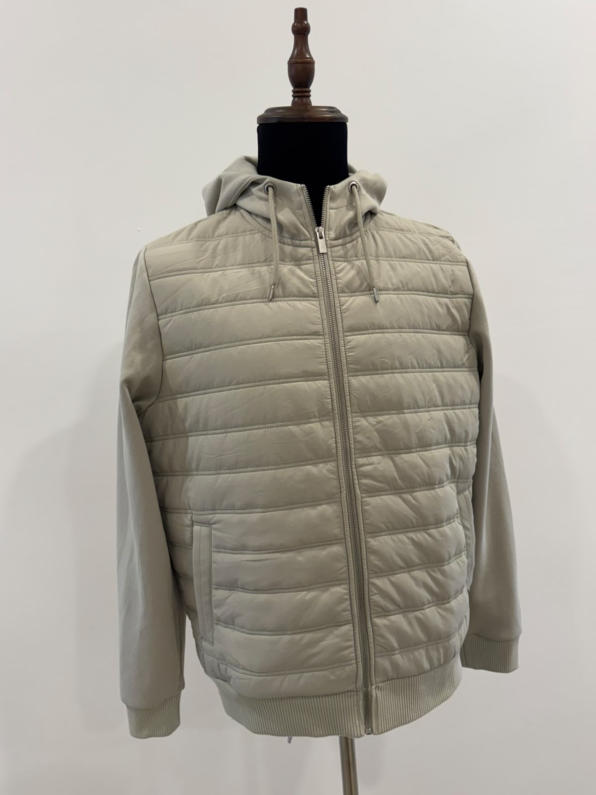 AUTOGRAPH BEIGE HOODED ZIP UP JACKET