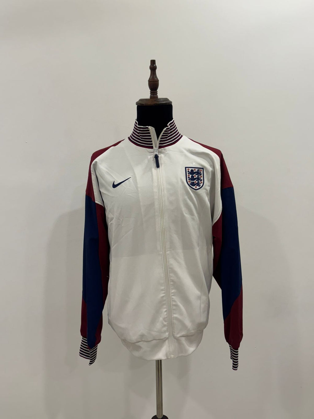 Nike England Dri-Fit Strike Anthem Jacket - White/Red/Blue