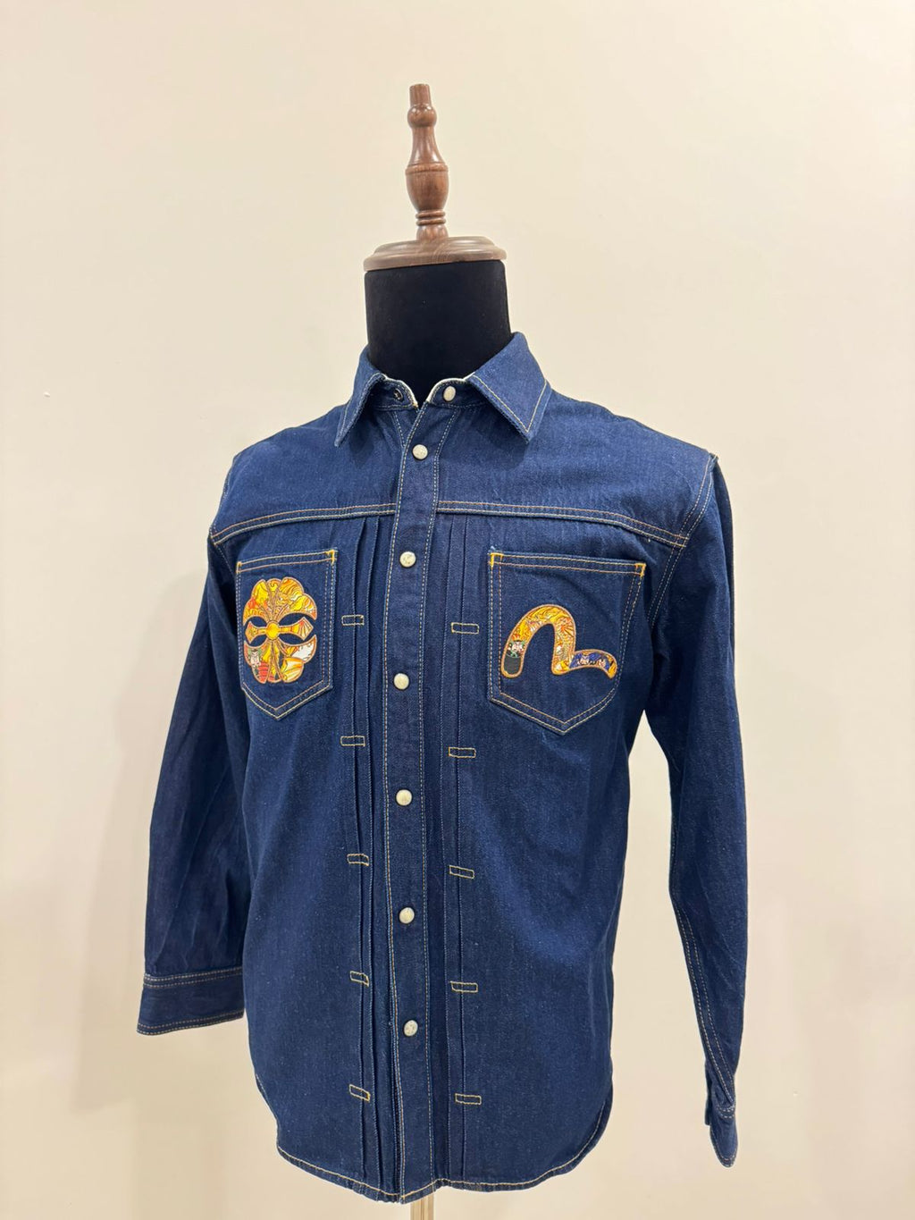 EVISU MENS DENIM SHIRT