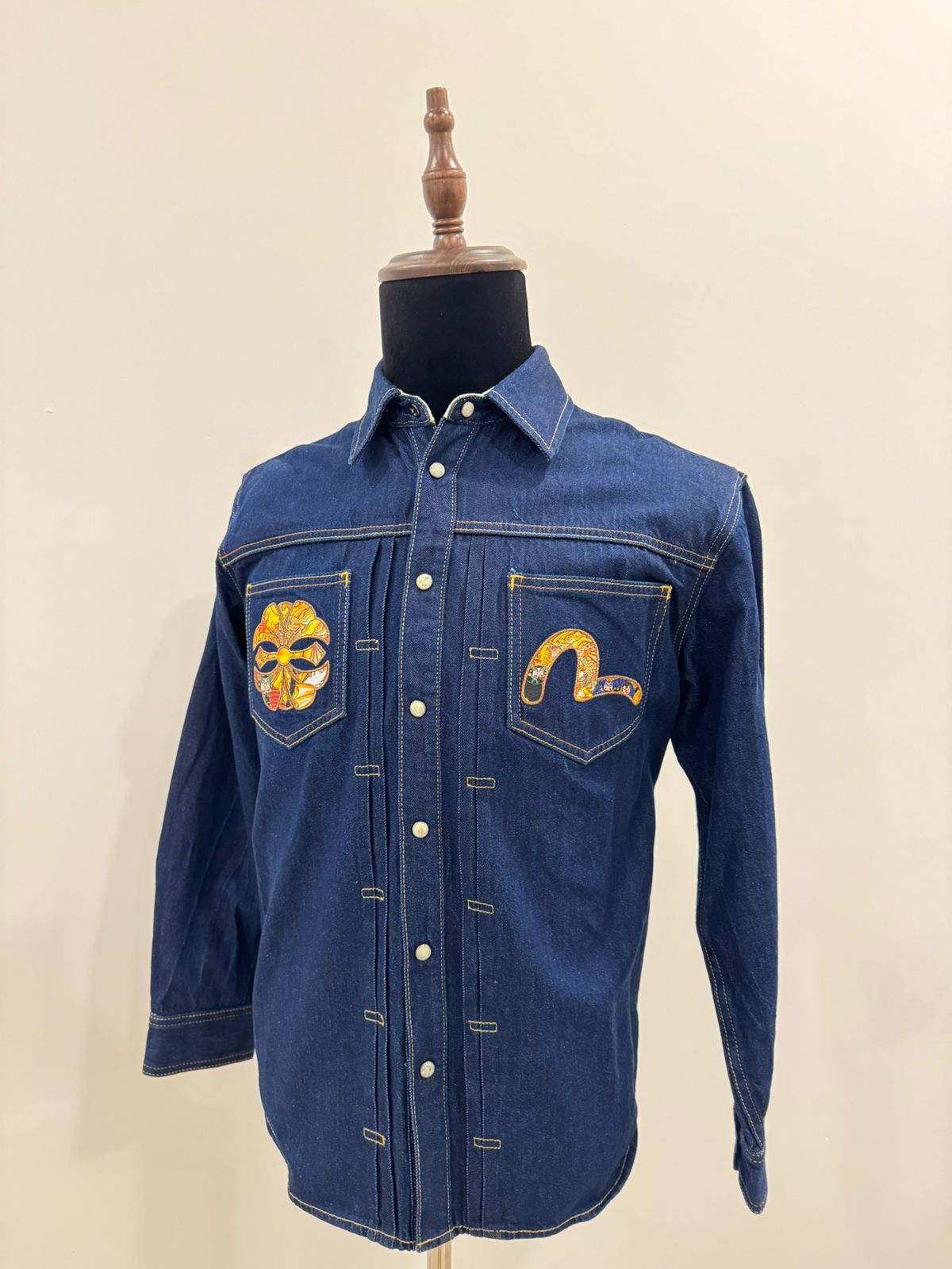 EVISU MENS DENIM SHIRT