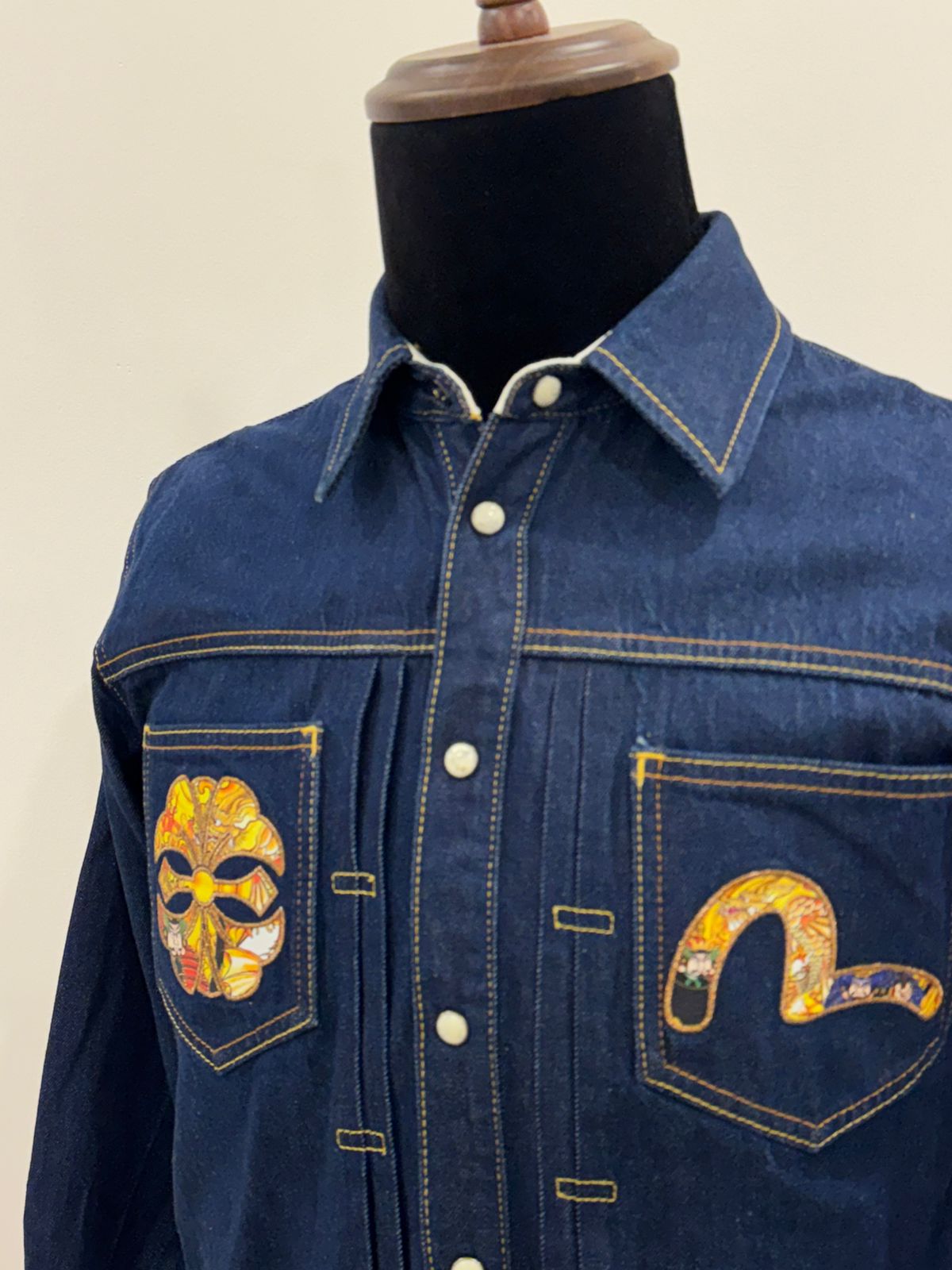 EVISU MENS DENIM SHIRT