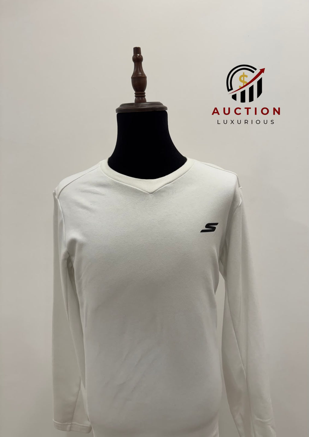 SKETCHERS MENS WHITE LONG SLEEVE