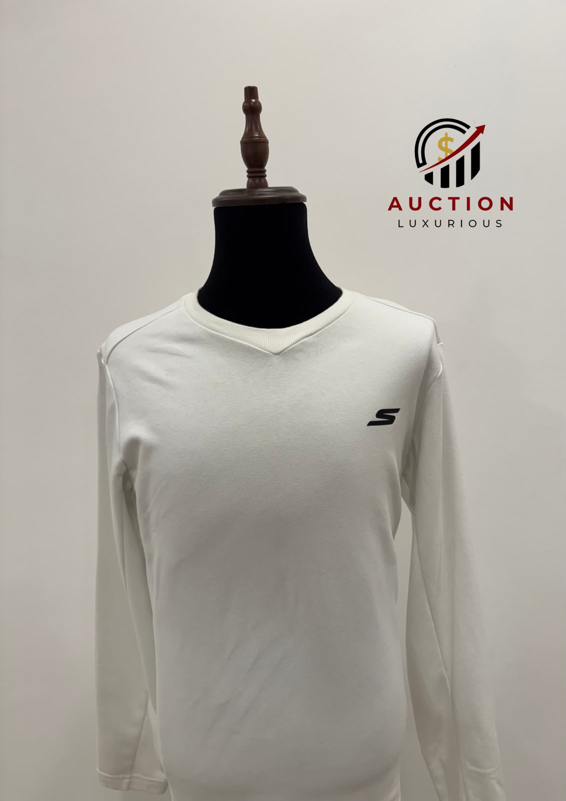 SKETCHERS MENS WHITE LONG SLEEVE