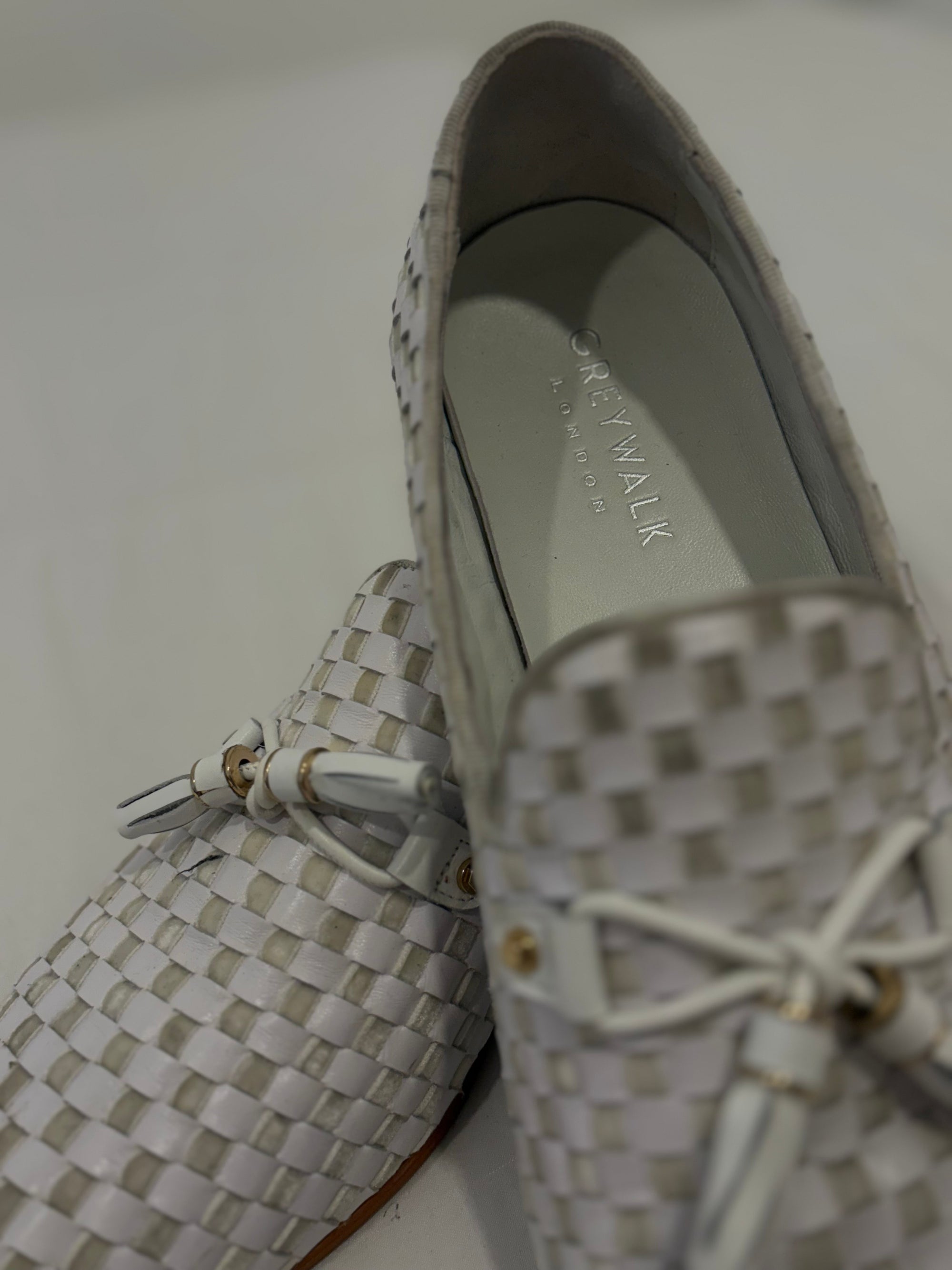 White Tassel Loafer - Grey Walk