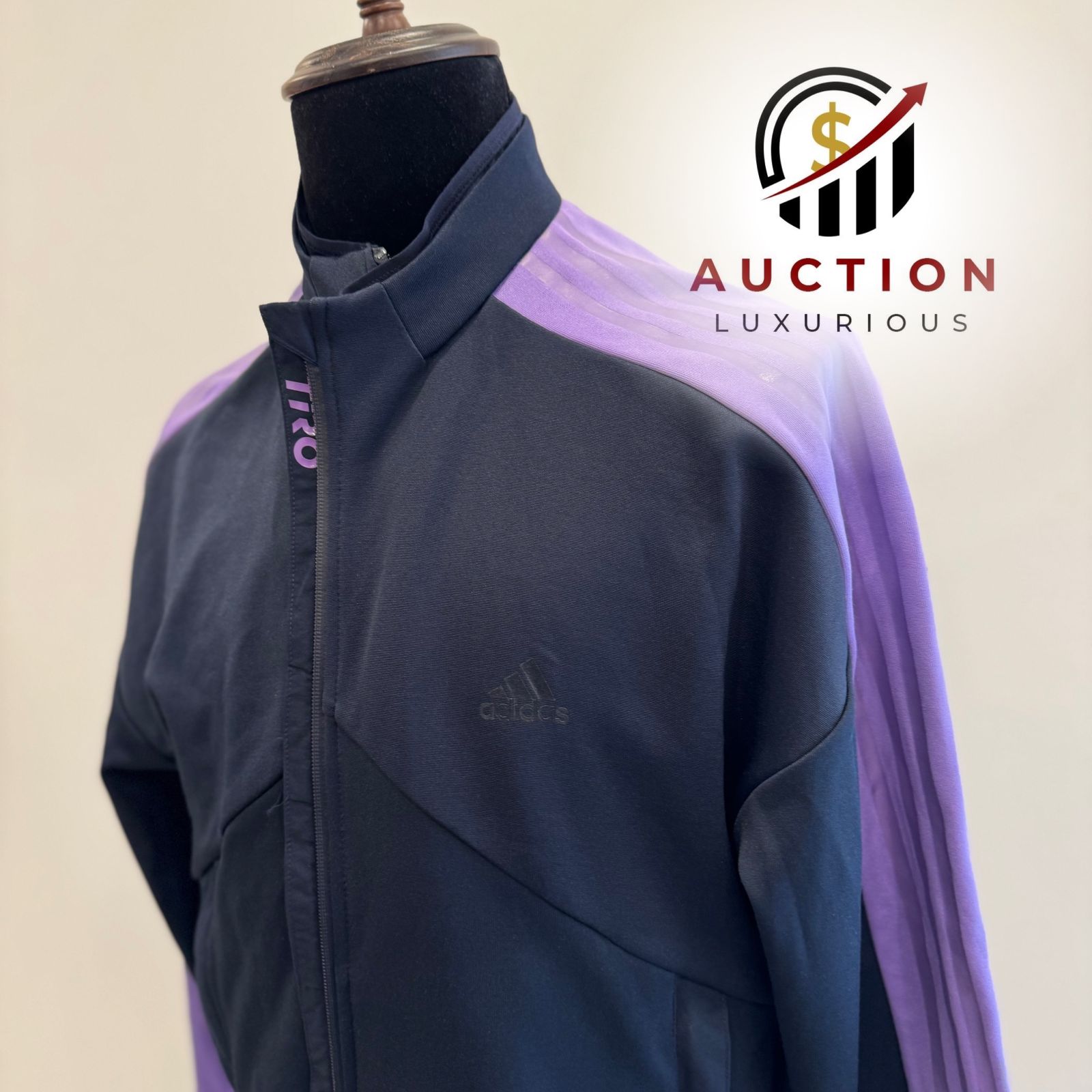 ADIDAS TWO TONED PURPLE TRACK SUIT SET