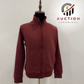 M&S MENS CASHMERE BURGUNDY FULL ZIP JACKET