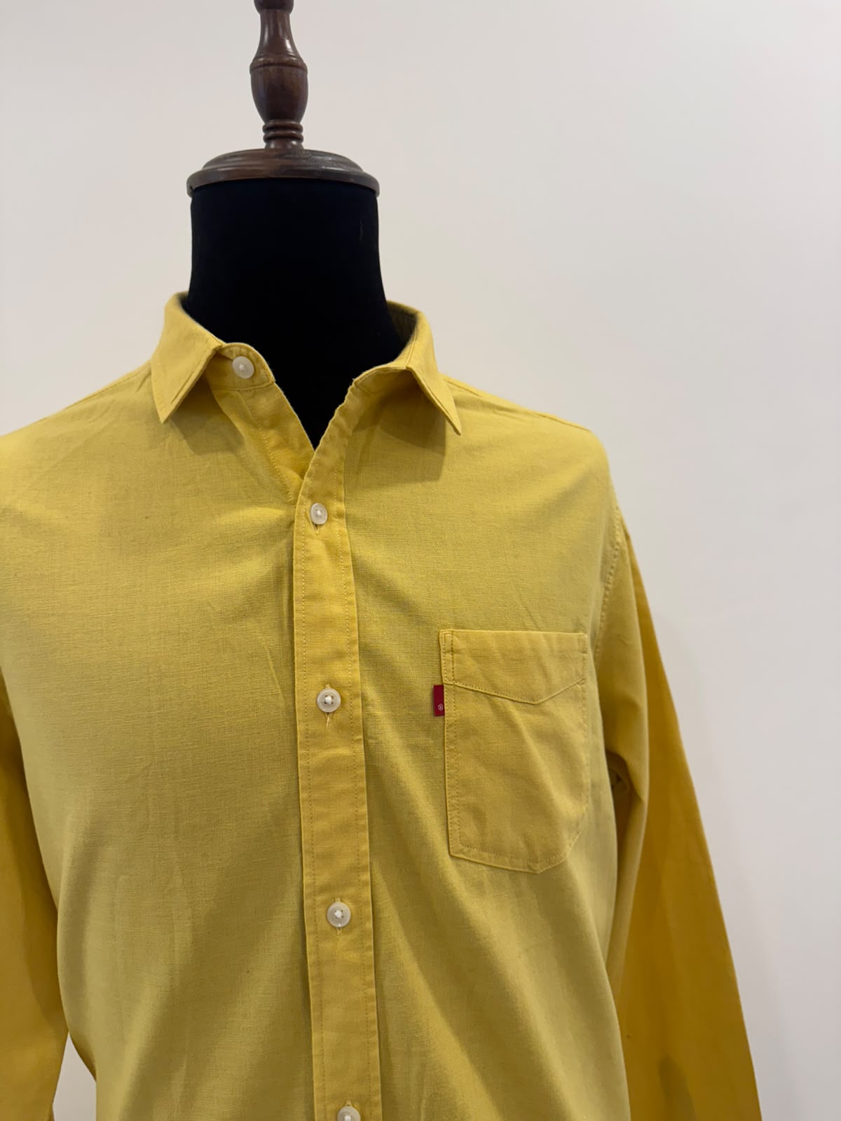 LEVIS MENS YELLOW SHIRT LONG SLEEVE