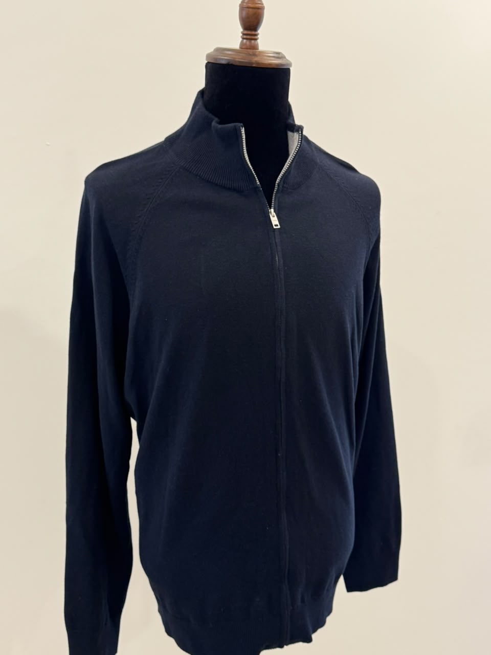 MNG FULL ZIP UP HOODIE BLUE