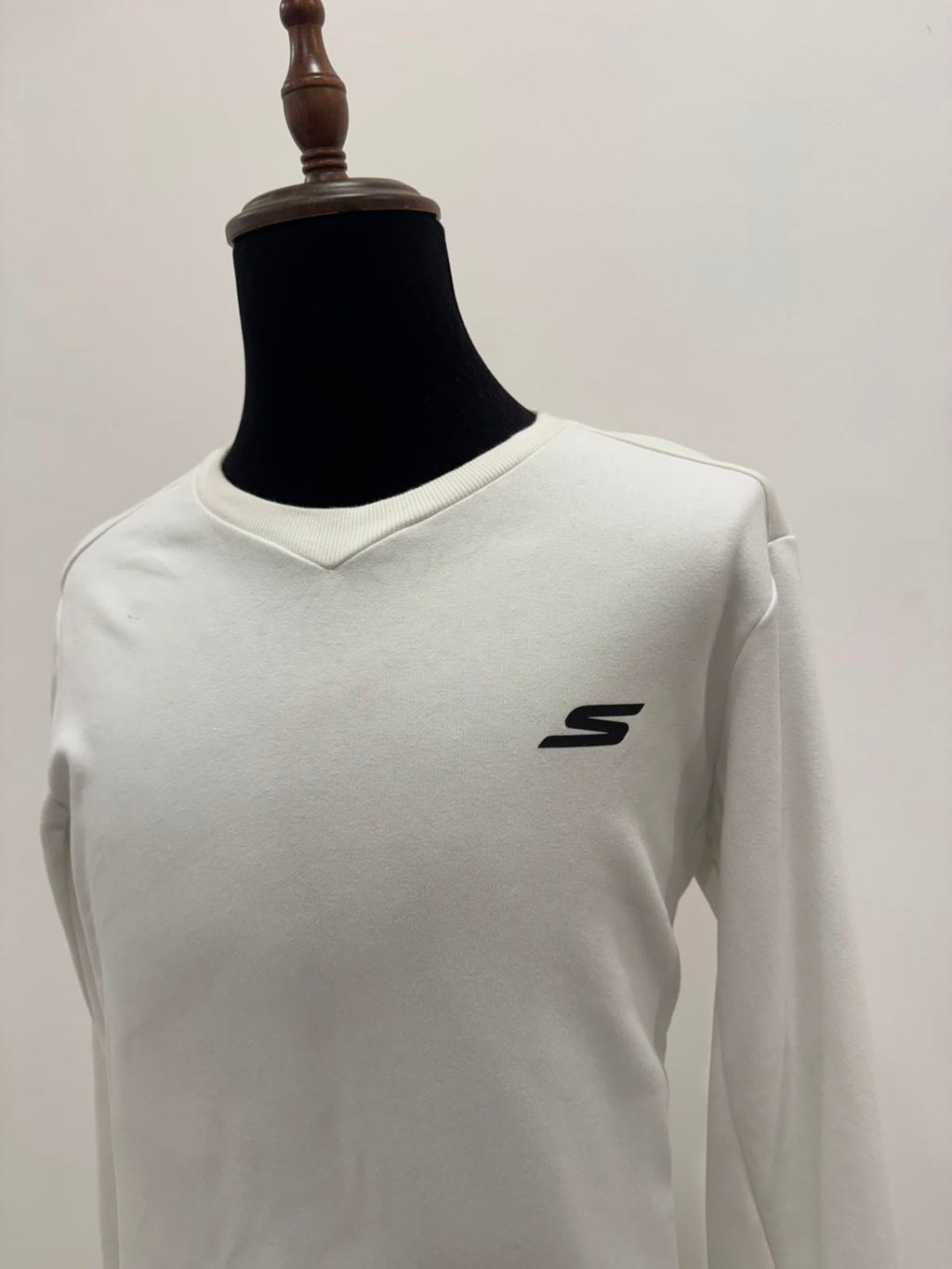 SKETCHERS MENS WHITE LONG SLEEVE