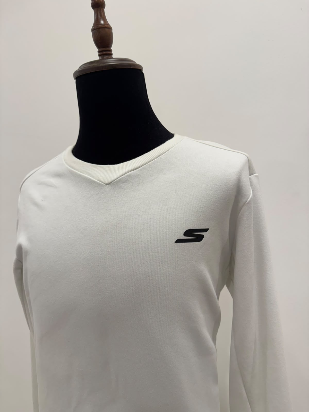 SKETCHERS MENS WHITE LONG SLEEVE