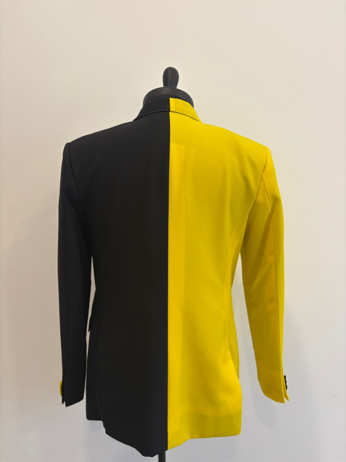 Two Tone black & Yellow Blazer with Pant  - Prize