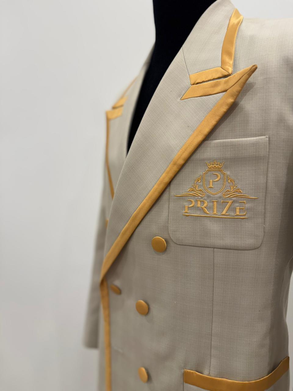 Prize Off White Blazer with Pant