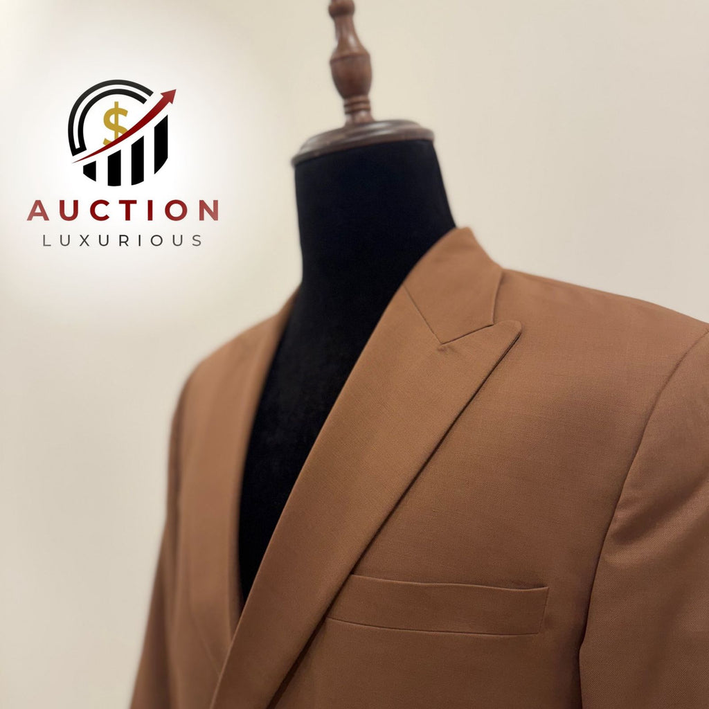 Prize Brown 2 button Blazer With Pant