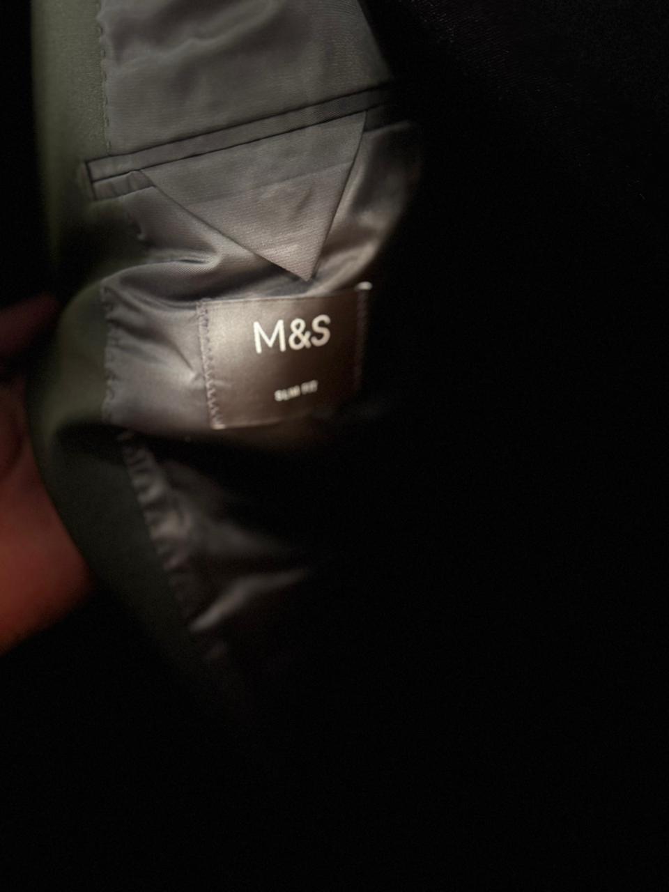 M&S Two Button Green Blazer With Pant