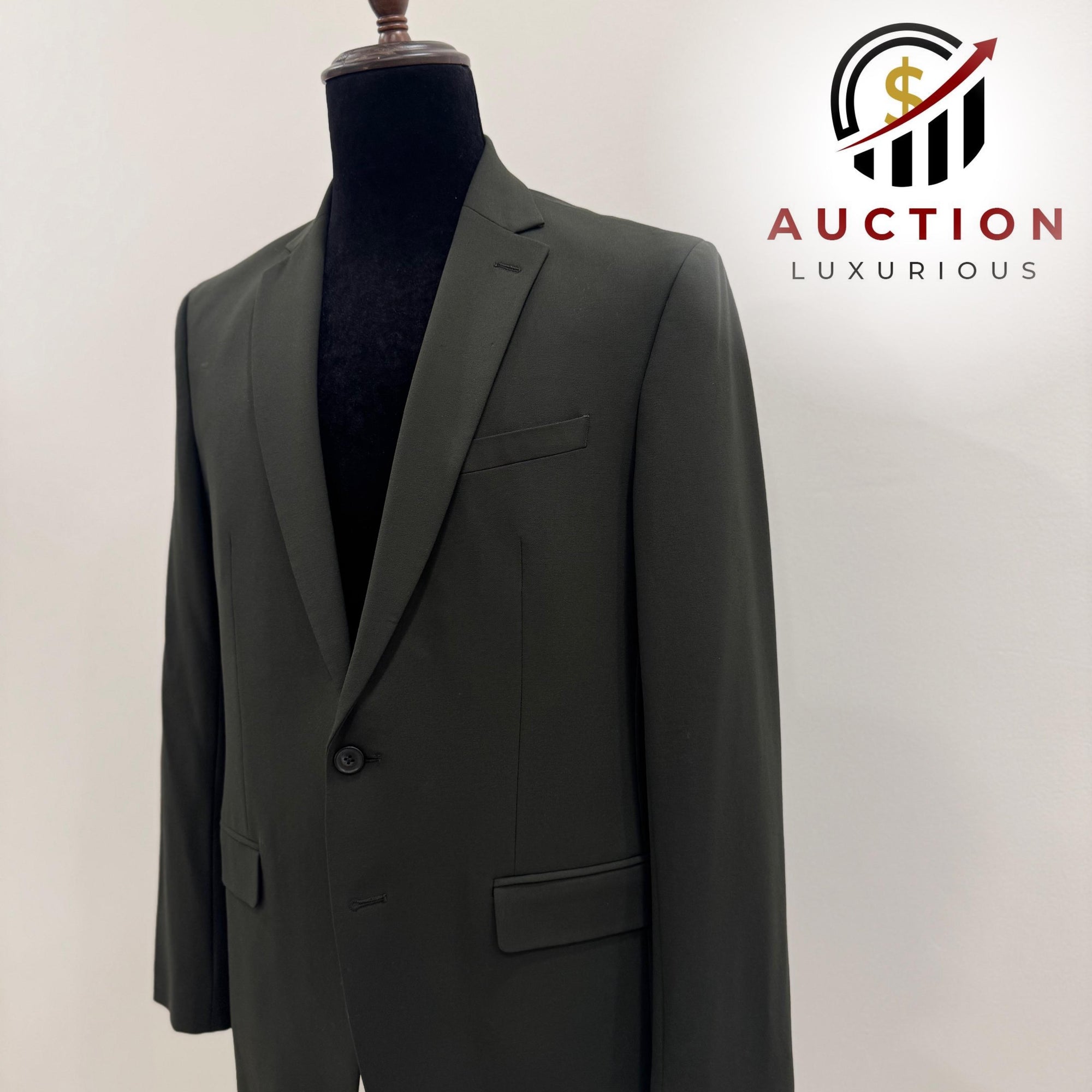 M&S Two Button Green Blazer With Pant