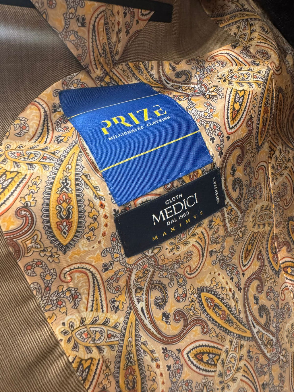 Light Brown 2 button Blazer With Pant - Prize