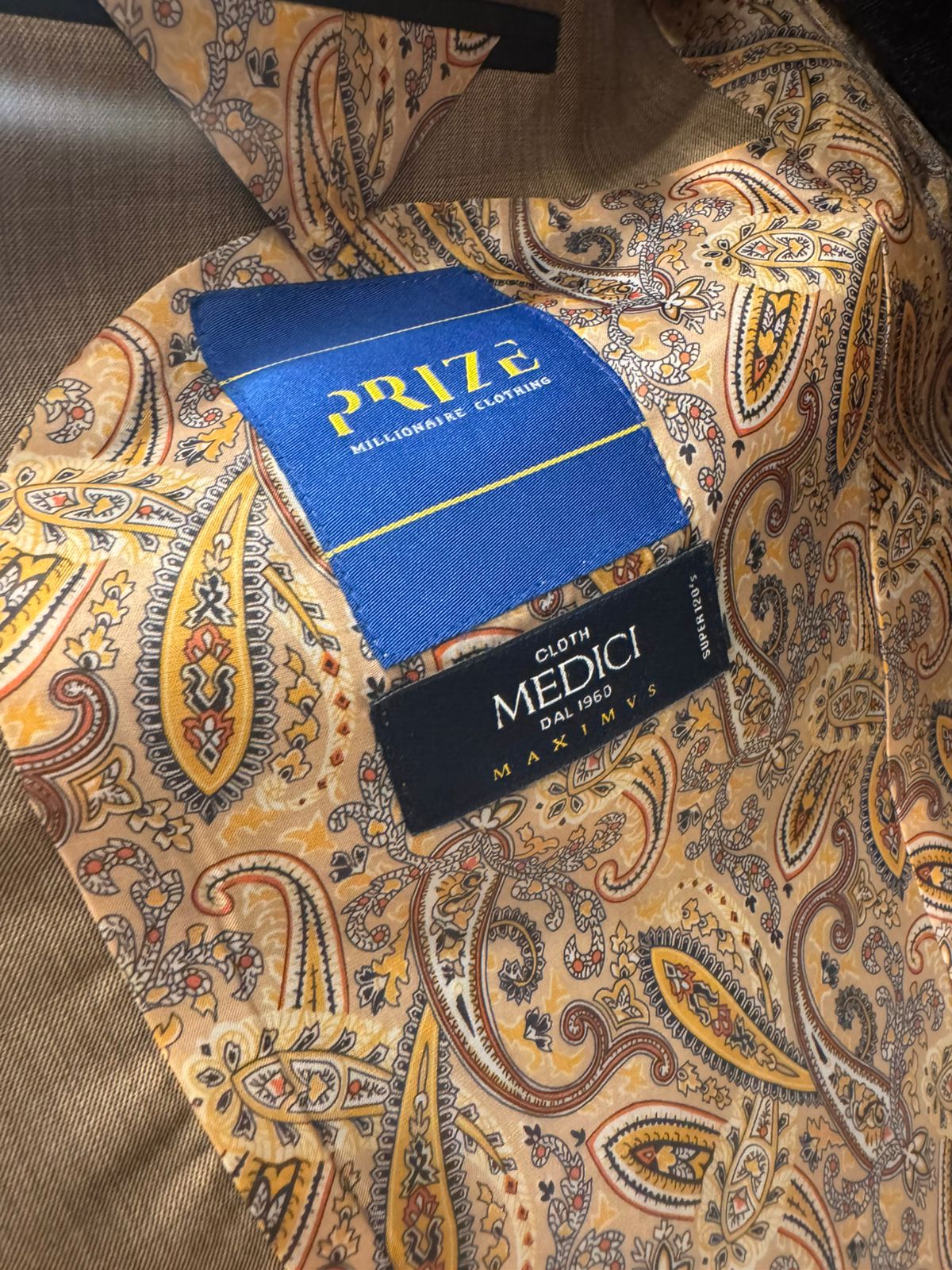 Light Brown 2 button Blazer With Pant - Prize