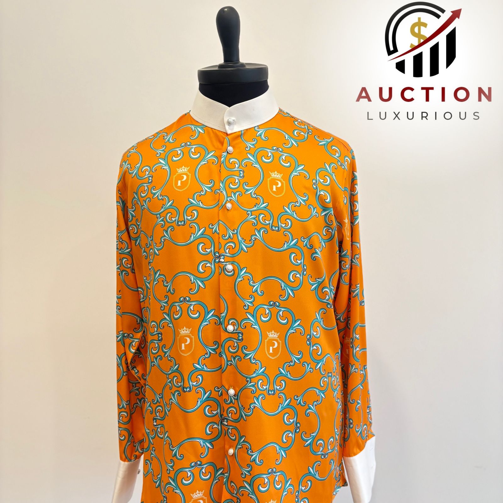 Prize Bishop Collar Orange Shirt