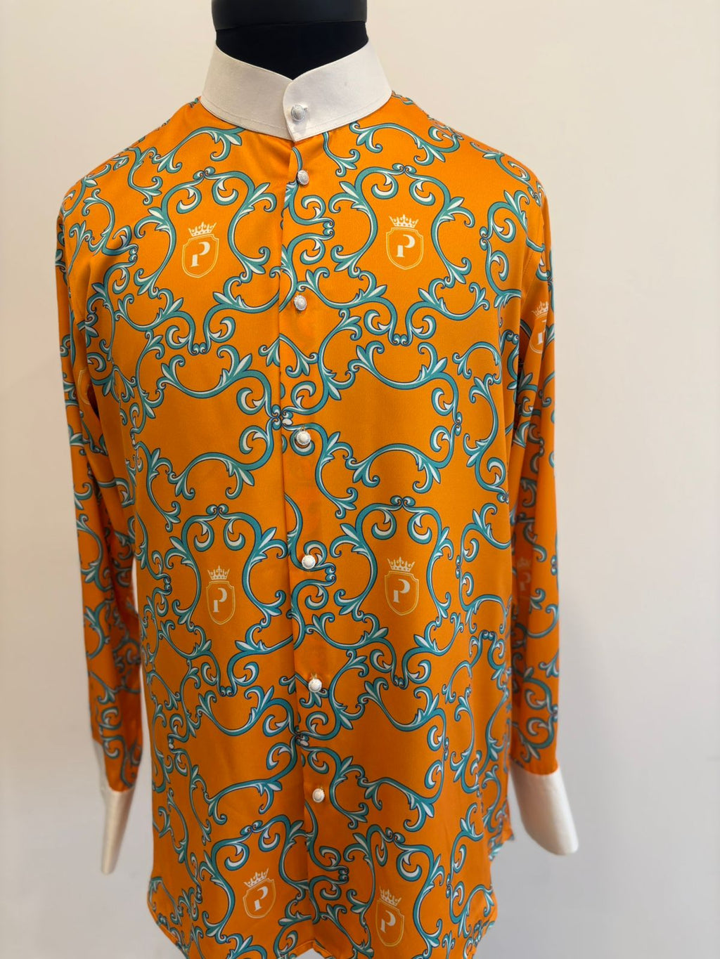 Prize Bishop Collar Orange Shirt