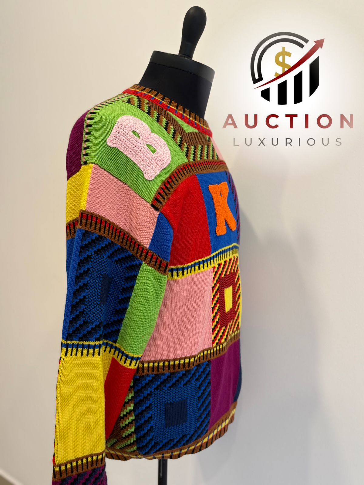 Boke Boy Patchwork Sweater in Wool-cotton Blend - KENZO