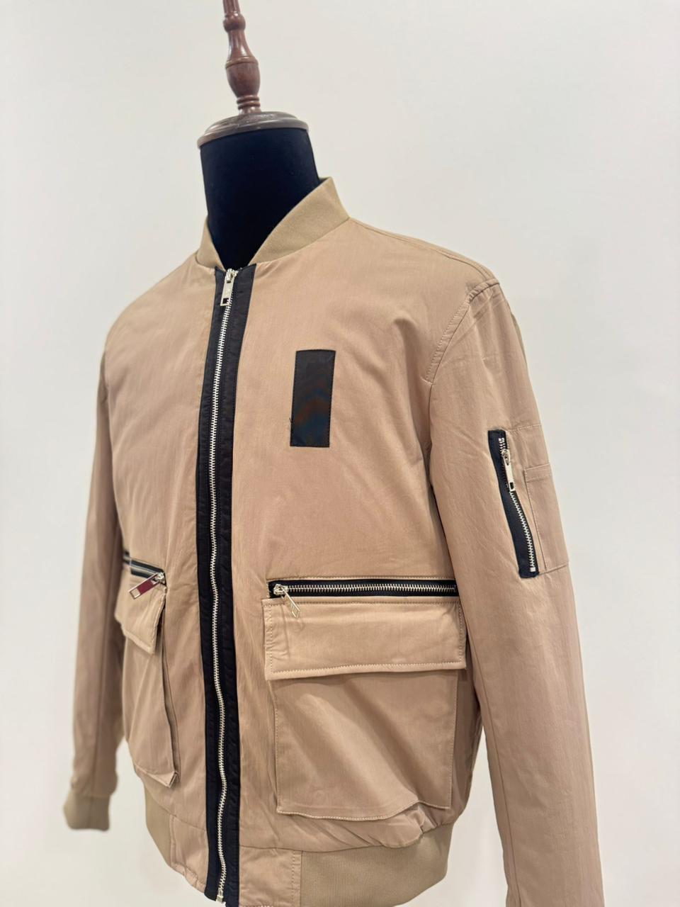 BEIGE - FRILIVIN STYLE BOMBERS