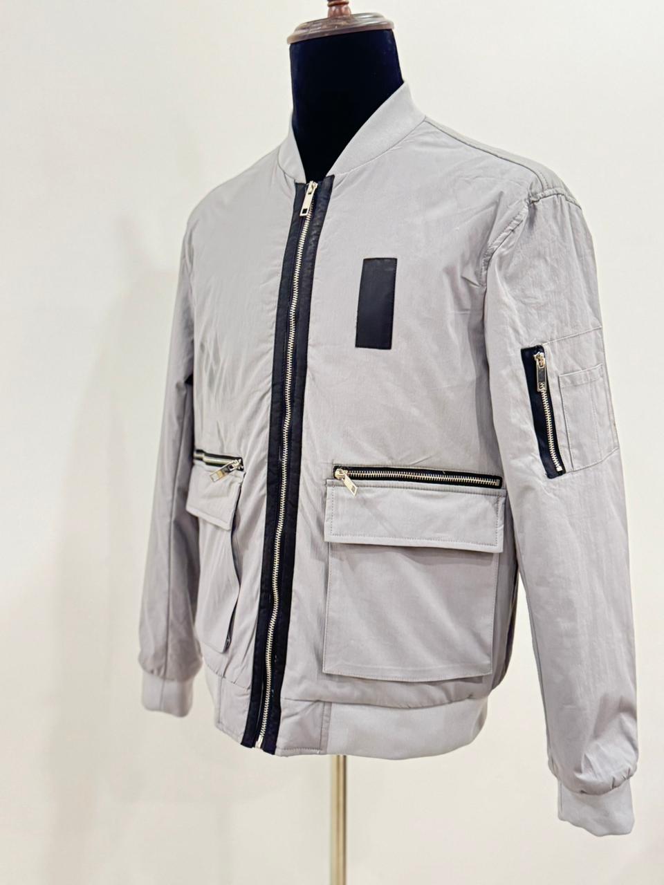 GREY - FRILIVIN STYLE BOMBERS