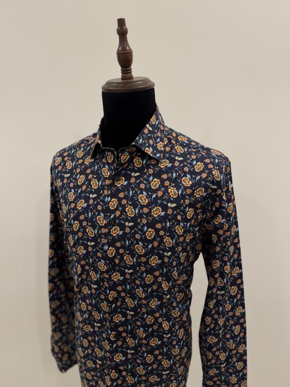HAWES & CURTIS LONDON BLUE FLORAL