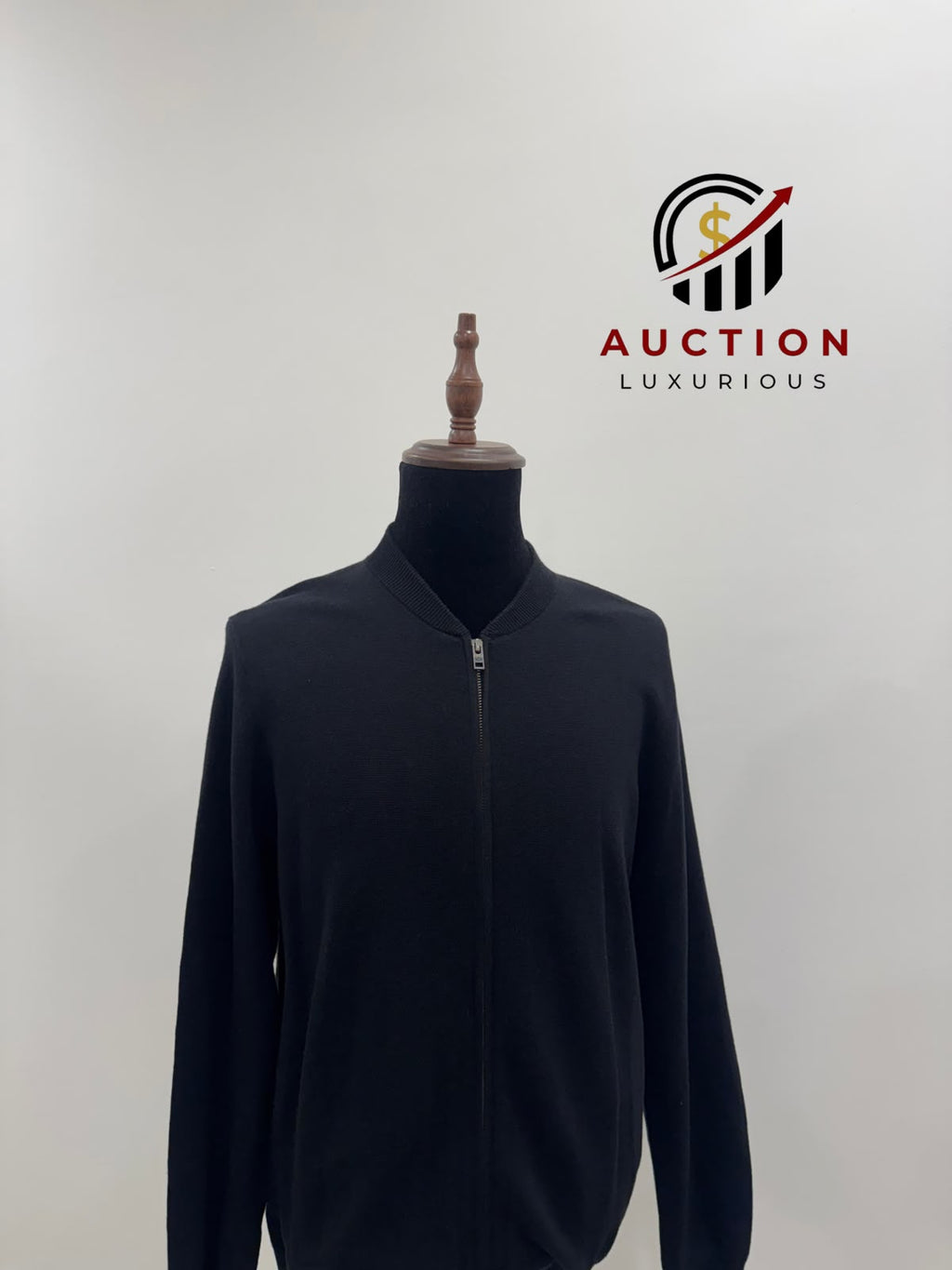 DOCKERS FULL ZIP BLACK COTTON JACKET