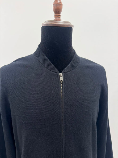 DOCKERS FULL ZIP BLACK COTTON JACKET
