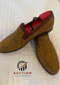 Grey Walk Hand Made GOLD Stone loafer