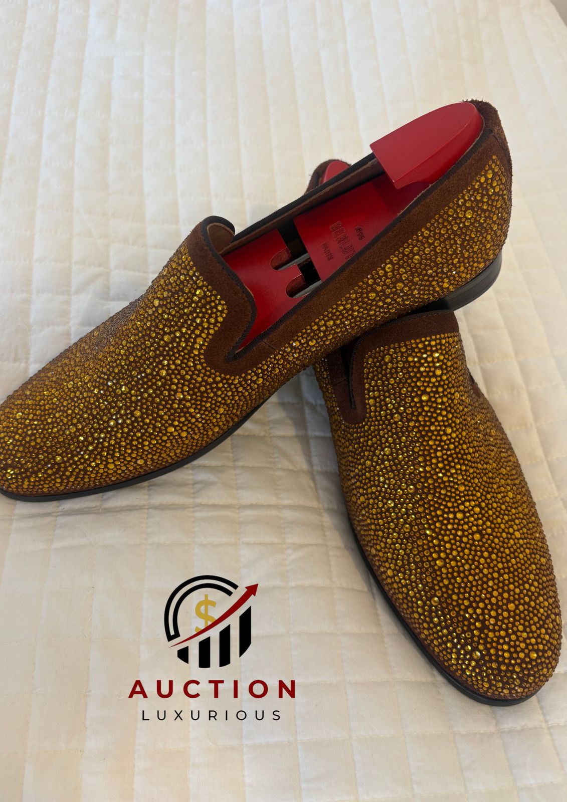 Grey Walk Hand Made GOLD Stone loafer