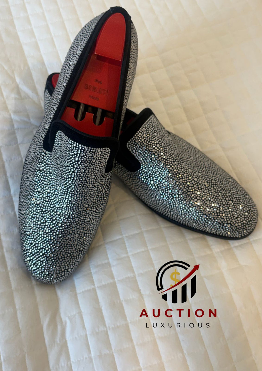 Grey Walk Hand Made Silver Stone loafer