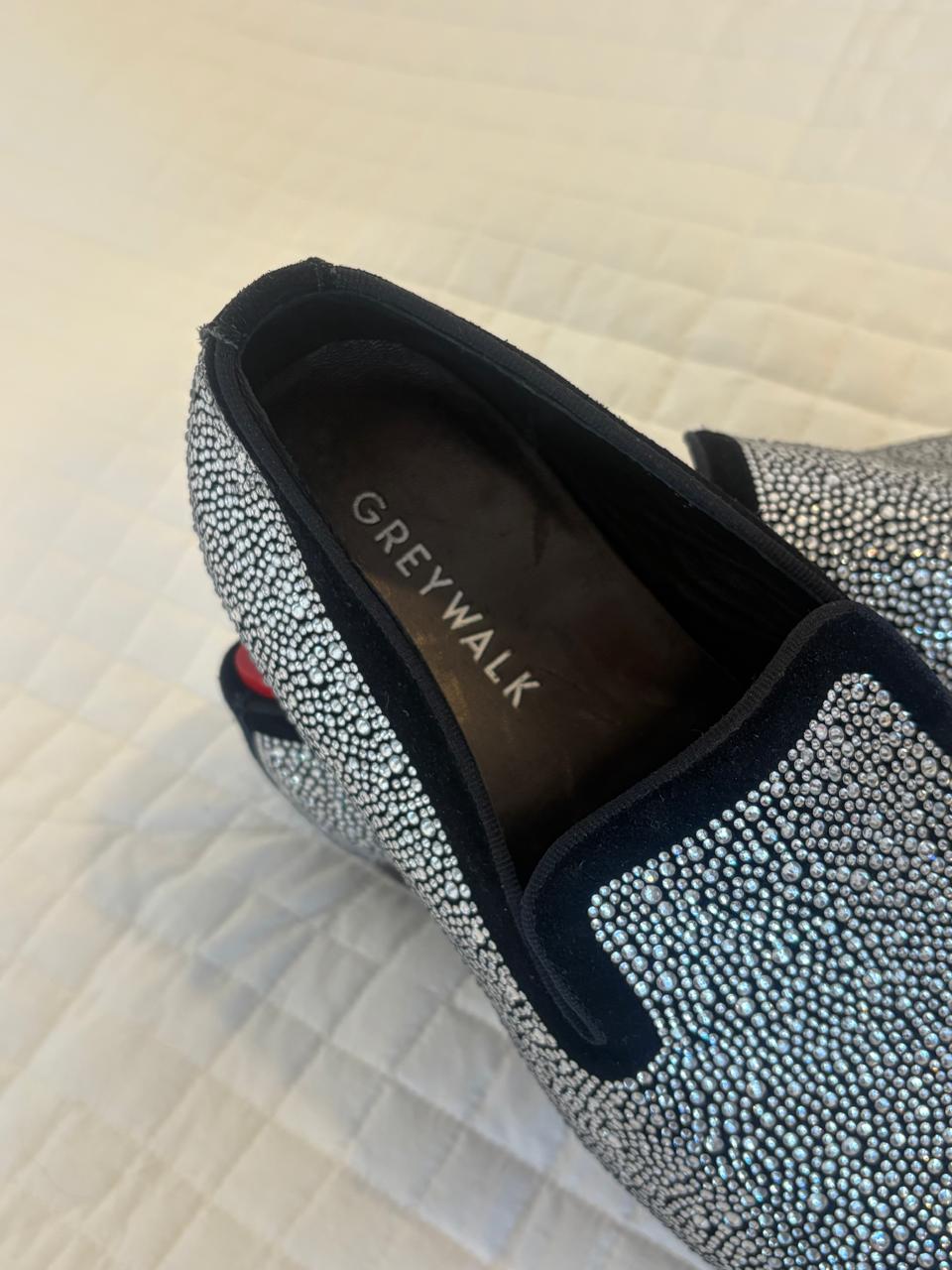 Grey Walk Hand Made Silver Stone loafer