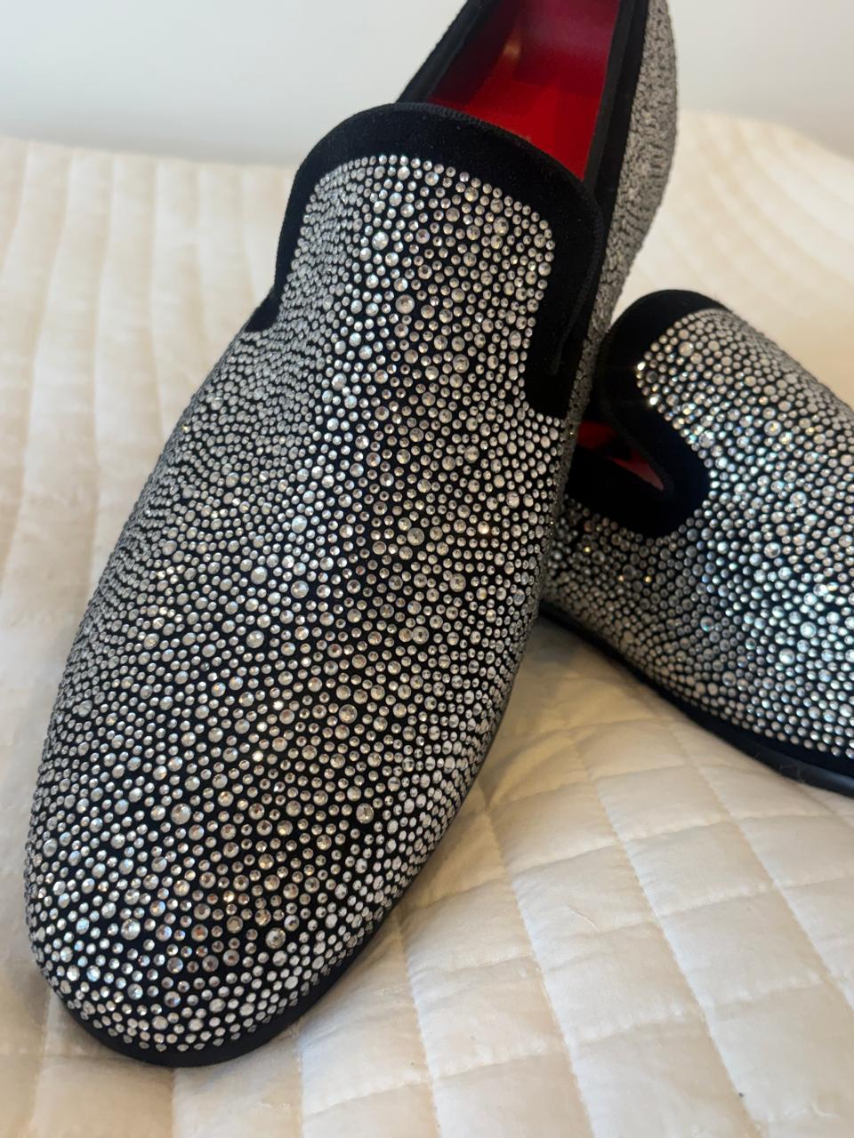 Grey Walk Hand Made Silver Stone loafer