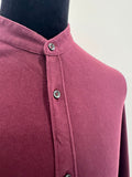 BURGNDY COTTON LONG SLEEVE SHIRT