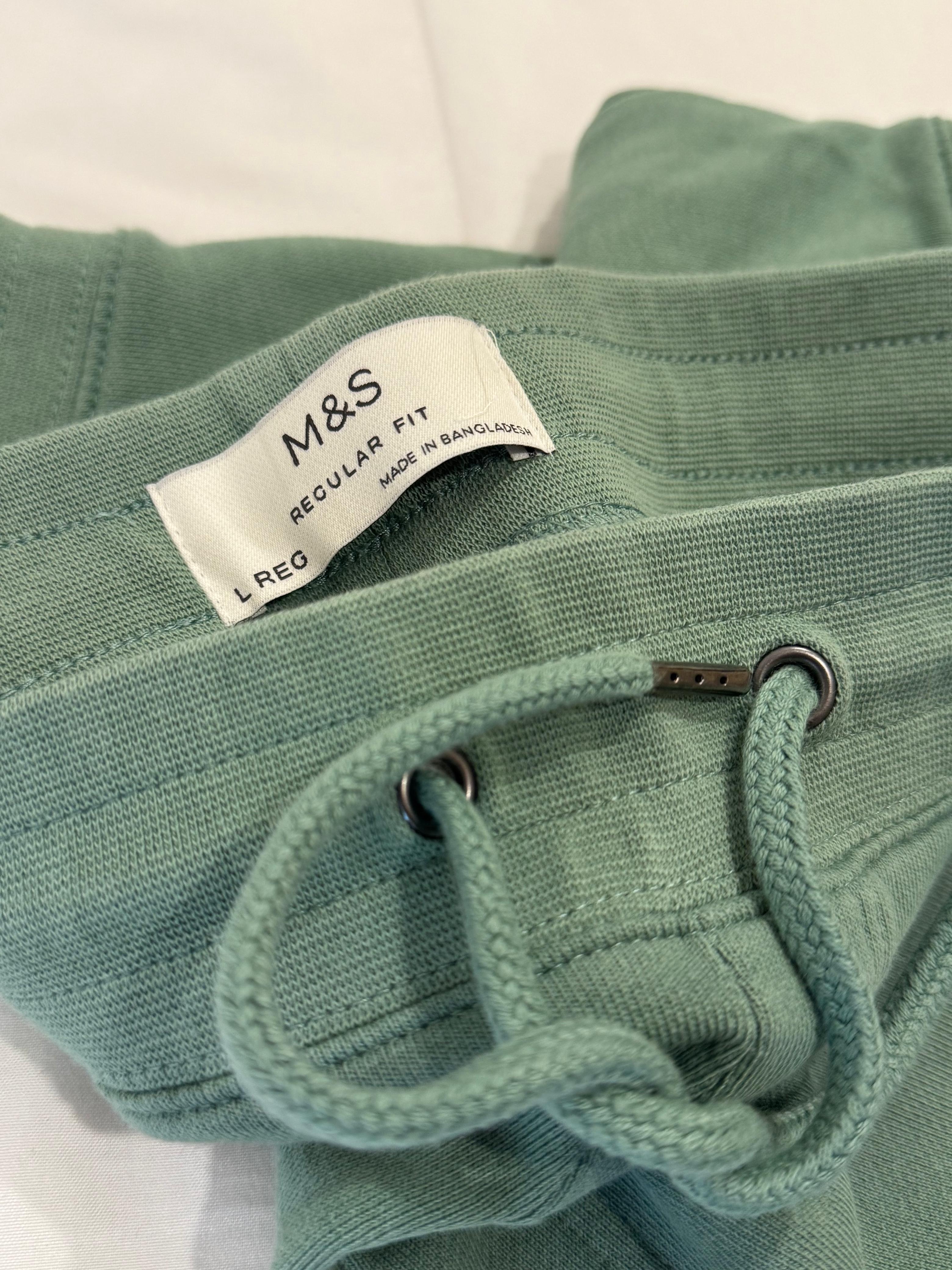 M&S - Cotton Rich Herringbone Jogger