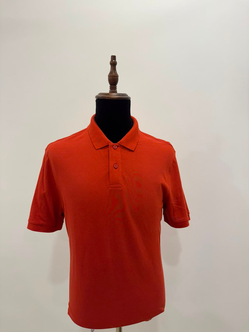 M&S POLO T-SHIRT DARK ORANGE