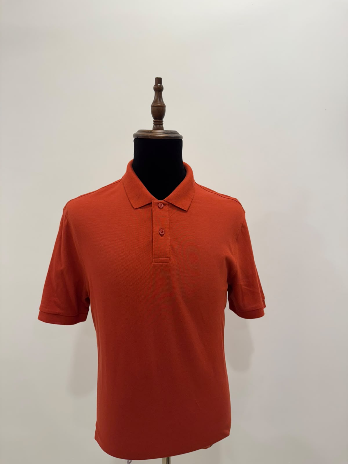 M&S POLO T-SHIRT DARK ORANGE